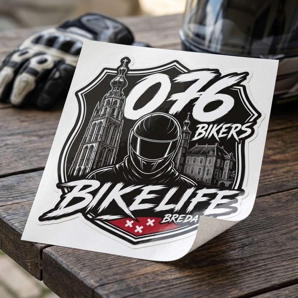 Stickers A4 formaat 076bikers